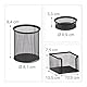 Relaxdays Schreibtisch Organizer Set, 7-teilig, Metall, Schreibtisch-Set, Briefablage, Zettelbox, Stifteköcher, schwarz, 35.5 x 27.5 x 9 cm