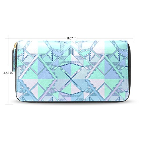 Womens Geometric Motif African Pattern Long Wallet Case with Card Holder - //coolthings.us