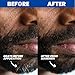 Manemen Beard Filler Pen For Men. Instant Gray Hair Coverage. Easy to Use Temporary Color for Beard, Mustache and Eyebrows. All Day Natural Finish - 2-in-1 Formula. Up to 40 Applications (BROWN)