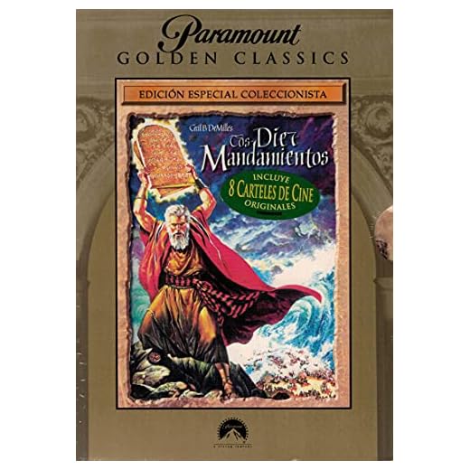 Los Diez Mandamientos DVD (2 discos + funda + 8 carteles) 1956 The Ten Commandments