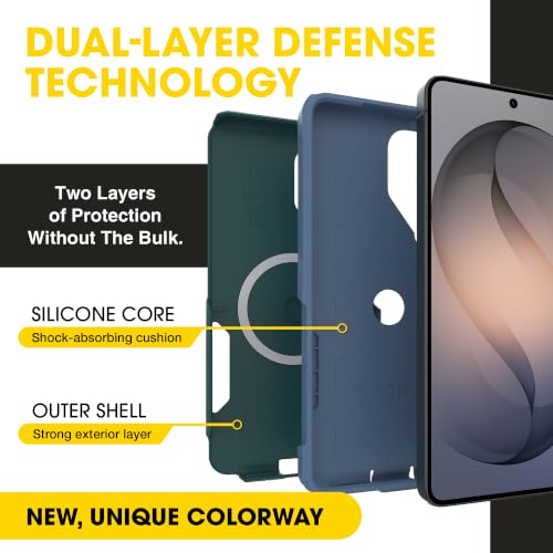 Image of OtterBox Samsung Galaxy S26 Ultra - Commuter Magnetic Case - Ocean Tides | 3X Military Drop Protection - Dual-Layer Design - Magnetic Fast Charge - Raised Edges - Port Covers