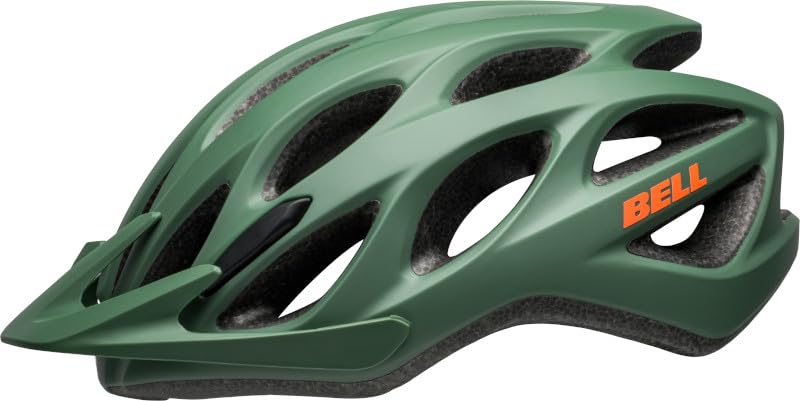 Bell - Charger EU Helme - Erwachsene Unisex - Schutzausrüstung, Fahrradhelm, Freizeithelm, Freizeit-Fahrradhelm, Dunkelgrün, UM/L