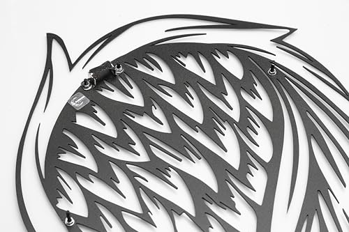 Ailes d'ange en métal art mural chic de 70 cm pour salon moderne