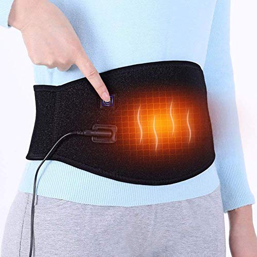 Waist Heating Pad - Electric Heated Waist Belt for Lower Back Hot Therapy Pain Relief Lumbar Spine Arthritis, Strains, Sprains, Stiffness for Abdominal Menstrual Cramps