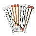 Wooden Sports Pencils With Ball Eraser (12 Pack)