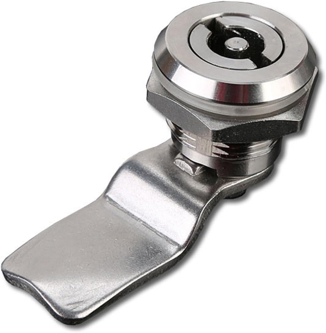 MS705 Cabinet Door Cylinders Furniture Quarter Turn Lock 1Pcs(Stainless Steel)