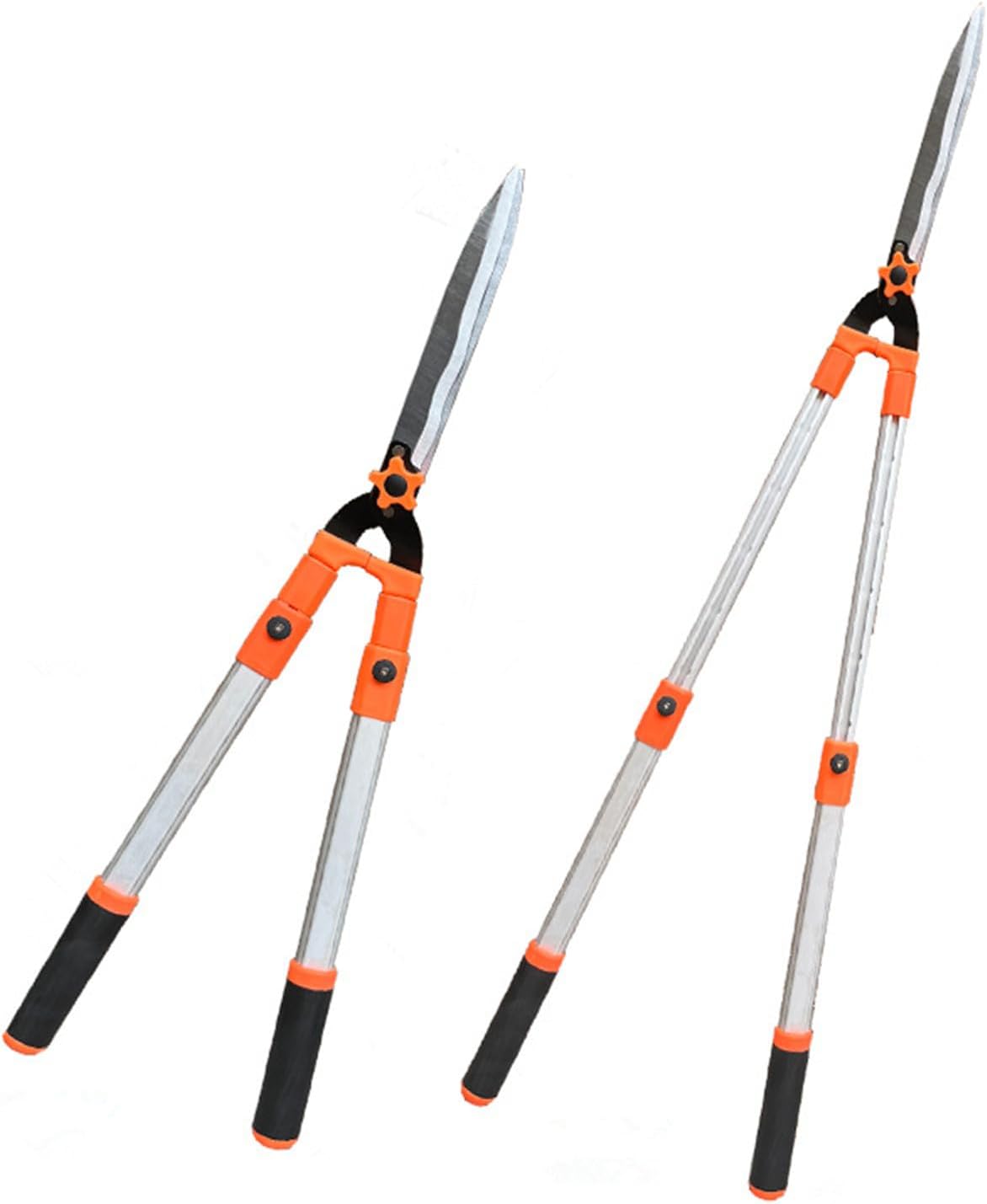 Garden Hedge Shears Home Pruner Hedge Clippers Garden Tools Ergonomic Comfortable Handle Perfect for Trimming Borders Boxwood and Tall Bushes (1PCS, E)