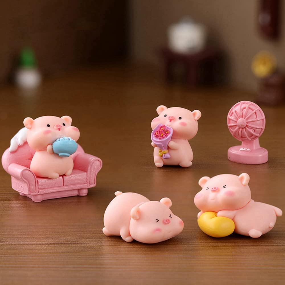 装飾フィギュア 『空飛ぶ豚 』ピンク 装飾品 Amazon.co.jp: Uniiitie 6個 ミニチュア豚の置物 かわいいピンク豚の