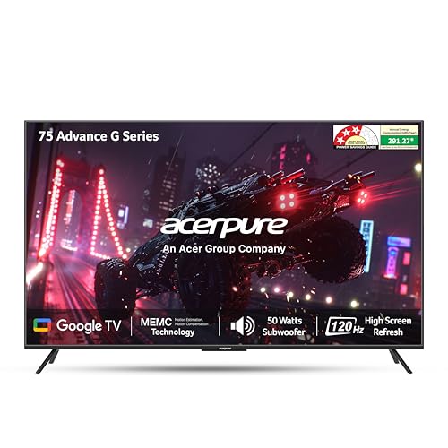 Image of Acerpure 190 cms (75 inch) Advance G Series Smart QLED Google OS TV AP75QG96MGS5