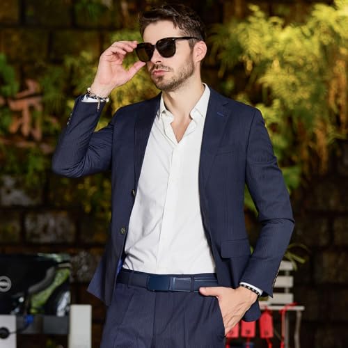 Classic Genuine Leather Men’s Ratchet Belt Dress Casual Adjustable Trim-to-Fit Gift4