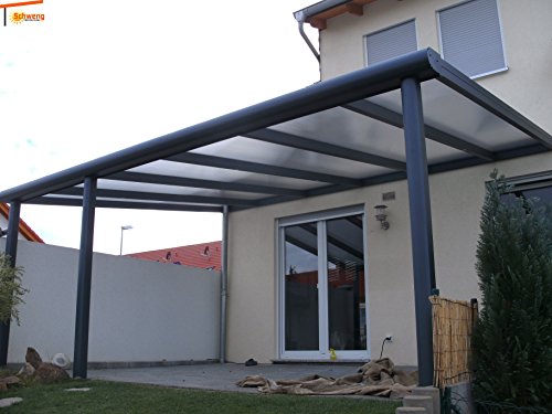 Alta calidad prikker-überdachungen schweng aluminio 16 PLACAS DE policarbonato mm B: 6,00 m x 4,50 m T