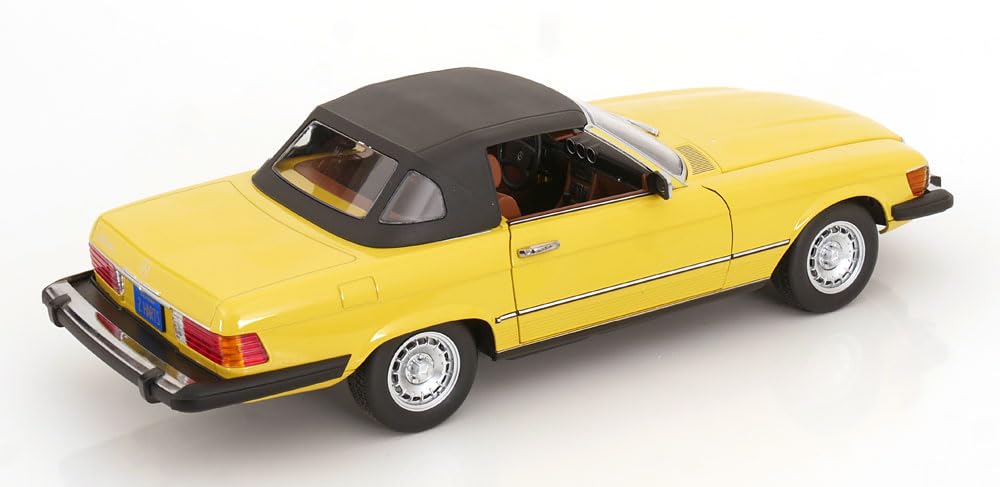 KK Scale KKDC120263 - Mercede. 450 SL R107 US Version Yellow 1979 TV-Series Hart To Hart with Openings - Scala 1/12 - modellino Auto