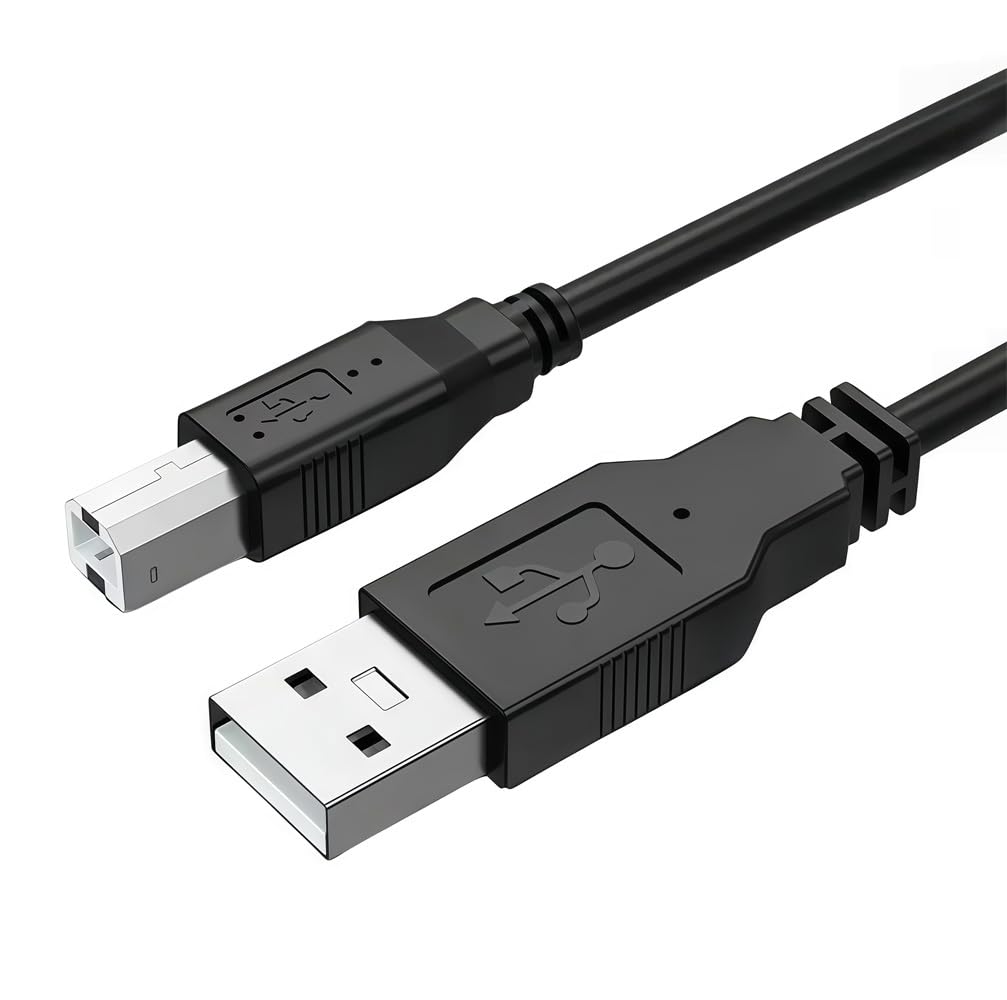 Envy Druckerkabel, USB 2.0 Typ A auf B, Kabel für HP Envy 5055, 5255, 5660, 6055, 6075, 6455, 6475, 7155, 7855, Scanner, PC, Mac