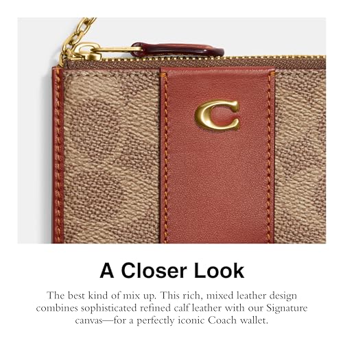 Coach Essential Mini ID Card Case, Tan Rust4