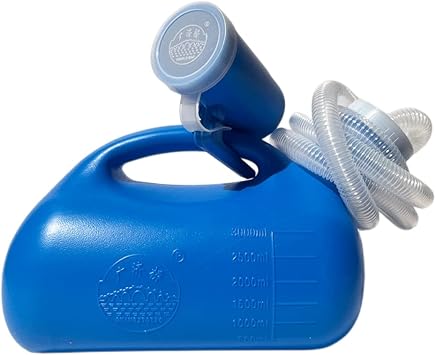 3000ML Large Male Urinal,YUMSUM Portable Mens Potty Blue with Hose | Urinals for Men,101Oz Capacity,with 46 Long Tube,Mens Portable Potty, Pee Bottle Collector Travel Toilet