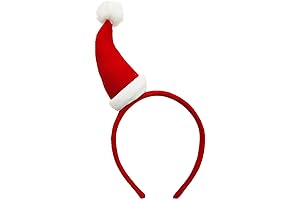 SIOTMERA Christmas Hat Headband: Festive Cheer for Kids and Adults