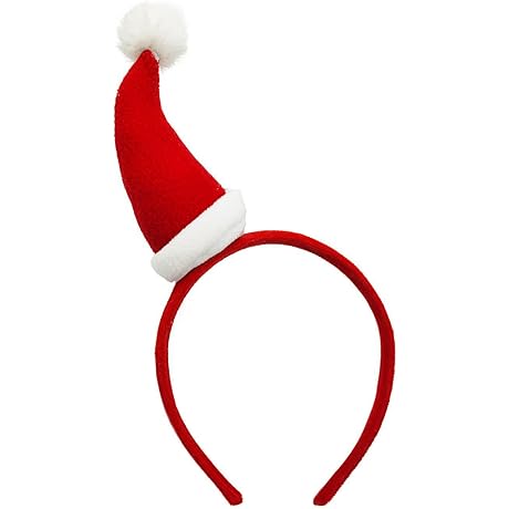 SIOTMERA Christmas Hat Headband: Festive Cheer for Kids and Adults