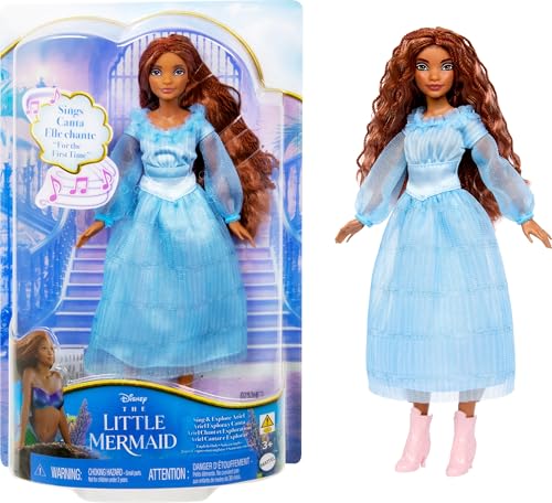 Muñeca Ariel Canta y Descubre con Vestido Azul miniatura 1