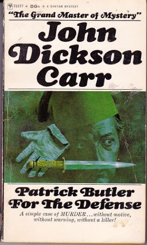 Patrick Butler for the Defense B000P3THHE Book Cover