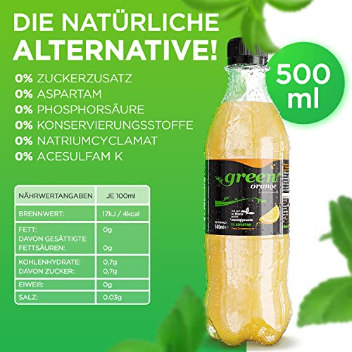 Green Cola Orange DPG PET, 6er Pack (6 x 500ml)