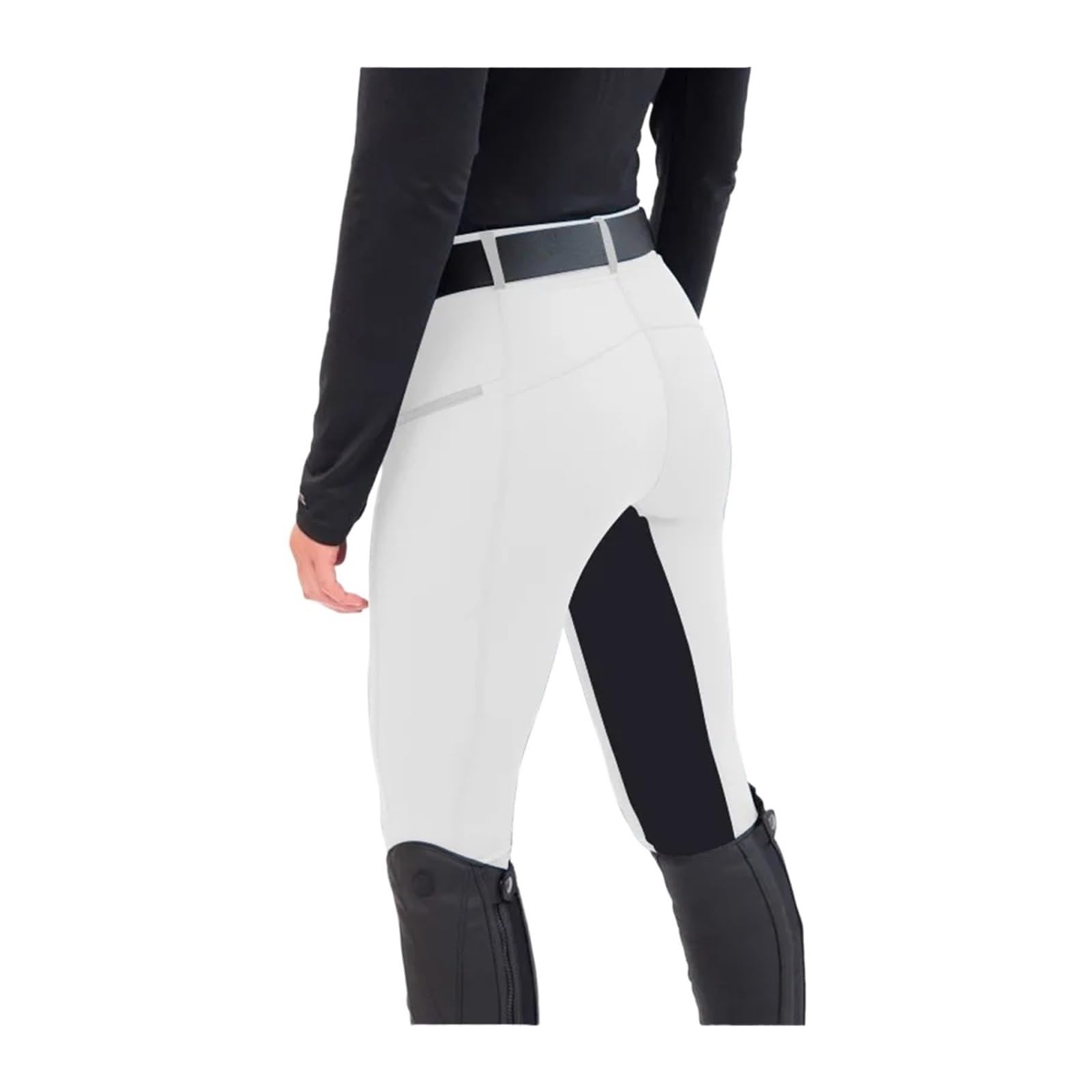 Pantalones De Equitación Leggings elásticos for Mujer, Leggings Casuales con Cremallera, Pantalones ecuestres for Montar a Caballo Mallas De Equitación