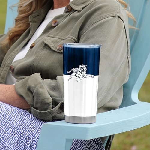 Image of Logo Brands 20 oz Powder Coat Tumbler- Insulated Tumbler with Lid for Water, Iced Tea or Coffee, Smoothie and More