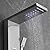 Happybuy 5 in1 Shower Panel Tower System Stainless Steel Multi-Function Shower Panel with Spout Rainfall Waterfall Massage Jets Tub Spout Hand Shower for Home Hotel Resort Split Type