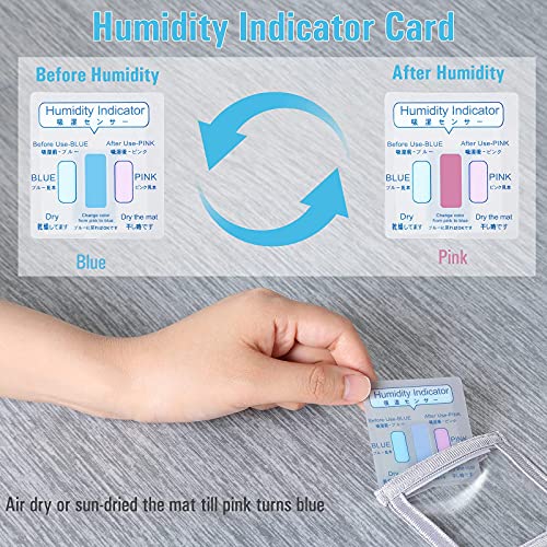 Rywell Dog Cooling Mat, Self Cooling Pads For Dogs & Cats, Arc-Chill Reusable Summer Pet Ice Cool Bed For Puppies, Super Absorption, Machine Washable & Portable, Home & Travel - S (18×24'') - Gray #TOP6