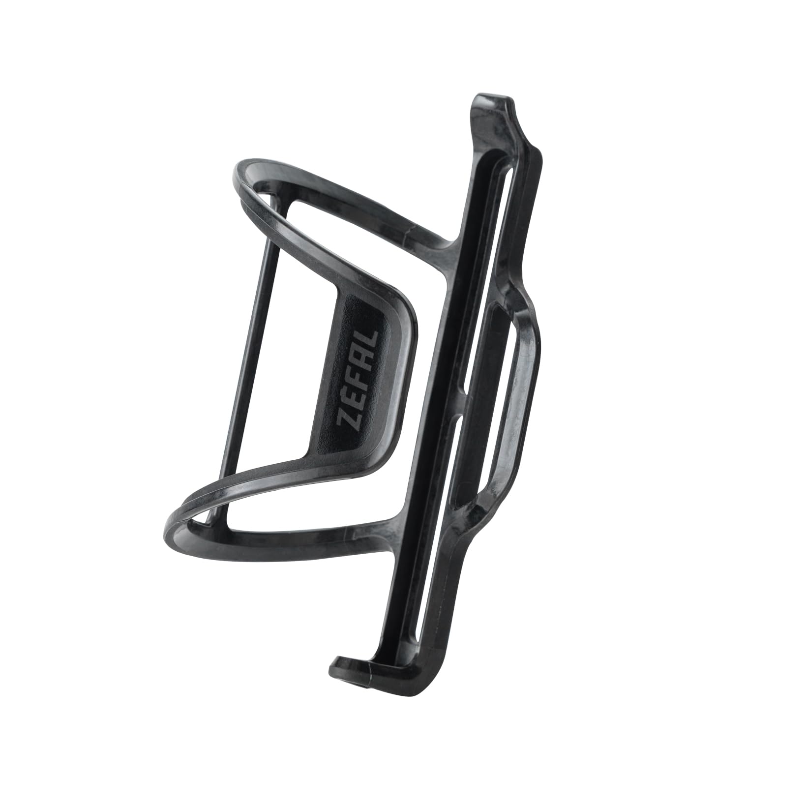 ZEFAL Pulse S2 à Droite - Porte Bidon Vélo à Ouverture Latérale - Porte Gourde Velo Légère - Porte Bidon VTT ou Vélo de Route en Fibre de Carbone - 28 g - Fabriqué en France, Noir