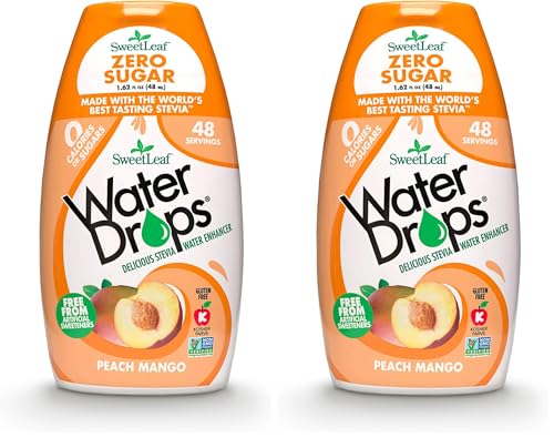 Image of SweetLeaf WaterDrops, Peach Mango, 1.62 Fl Oz (Pack of 2)