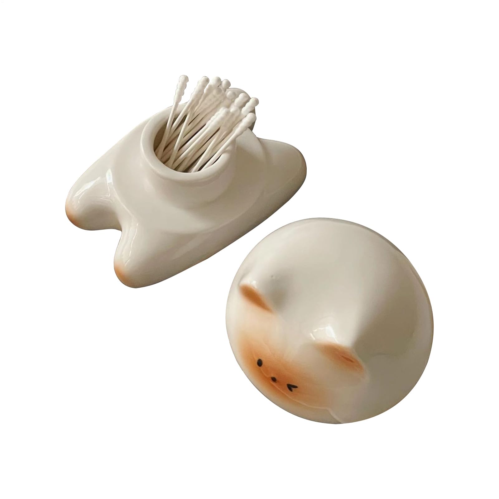 Distributeur de cure-dents chat décoratif pour table de cuisine et buffet