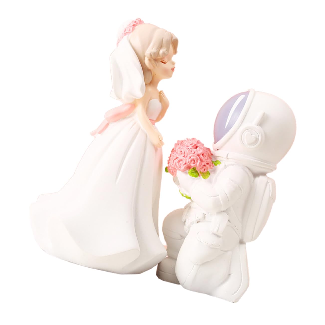 1paar Brautpaar Figuren Resin Hochzeitsdeko Cake Topper Für Verlobung Und Jubiläen Puppen Als Tischdeko Für Braut Und Bräutigam