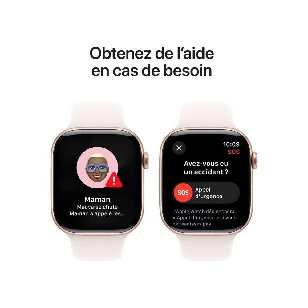 Apple Watch Series 10 (GPS, 46MM) Case Oro Rosa in Alluminio con Cinturino Sport Rosa Gara, S/M (Ricondizionato)