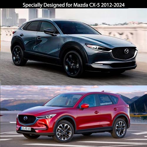 Image of Waterproof Car Cover for Mazda CX-5 (2012-2025),210D All Weather Car Covers with Zipper Door,Windproof Bands for Sun UV Snow Rain Dust Hail Protection