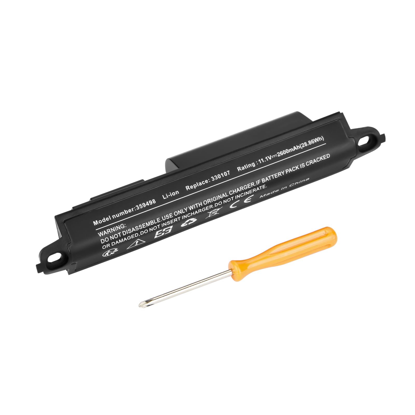 Exmate Batterie pour Bose SoundLink III 330105 330107 330107A 359495 359498,Bose SoundLink Bluetooth Mobile Speaker II 404600 [11,1V 2600 mAh]