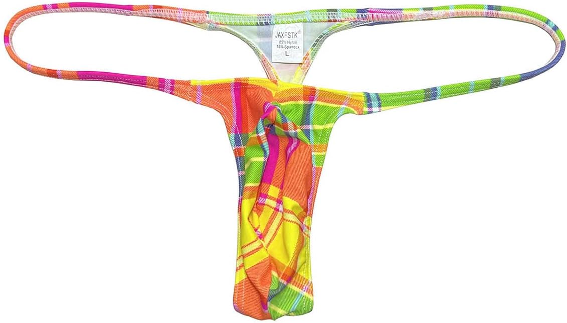 OROCOJUCO Men's Mini Bikini T-back Underwear Slim Cut Pouch Swim G-string Minimal Coverage Tangas Hipster String Thong - Image 7