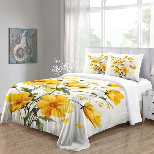 Housse de couette imprimée 3D IOFEER en polycoton respirant et résistant - 5