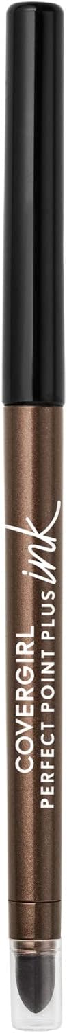 COVERGIRL Perfect Point Plus Ink Gel Eye Pencil, Pigmented, Long-Wearing, Vegan Formula, Bronze Glow 285, 0.01oz