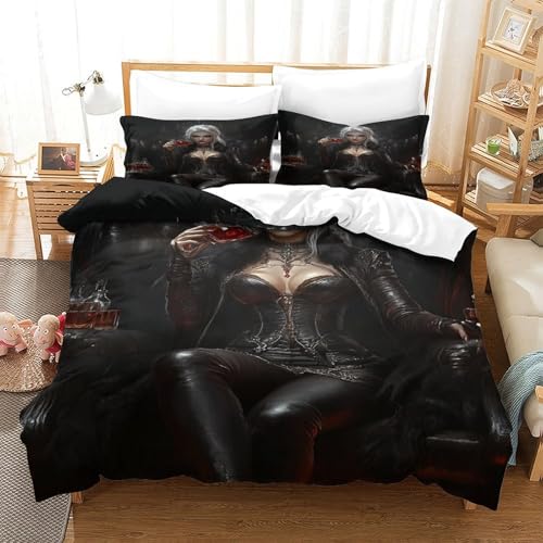 Parure de couette gothique 3D pour déco chambre enfant et ado - 3