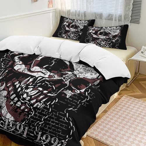 Skid Row Heavy Metal Band Skull zcJo[Zbg QJo[Zbg  3_Zbg |zcJo[ Jo _炩 ʋC lGʗp ÓdCh~ ېOK 86"x70"