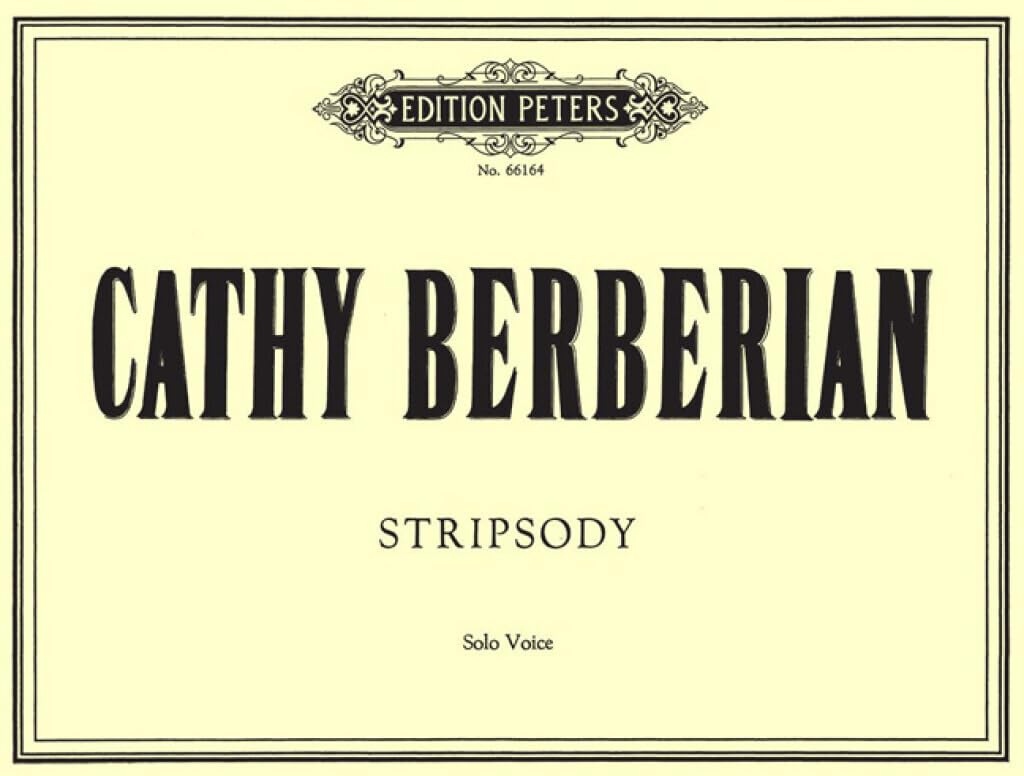 Cathy Berberian Stripsody Solo Voice