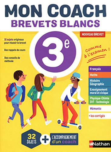 Télécharger Mon coach Brevets Blancs - 32 sujets dans toutes les matières - 3e PDF Ebook En Ligne
