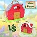 BOLZRA Farm Animals Big Red Barn Toy for 1 2 3 4 5 Years Old Toddlers, Kids Farm Figures Fence Playset with Tractor, Preschool Montessori Learning Toys, Christmas Birthday Easter Gift for Boys Girls