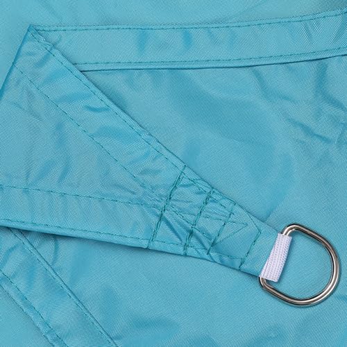 ENEN Sonnensegel Wasserdicht Dreieckig mit Ösen Sonnensegel Balkon Sonnenschutz UV Schutz Windschutz Schattennetz Camping Reißfest Wetterfest für Terrasse Garten (5X5X5m,Blauer See)