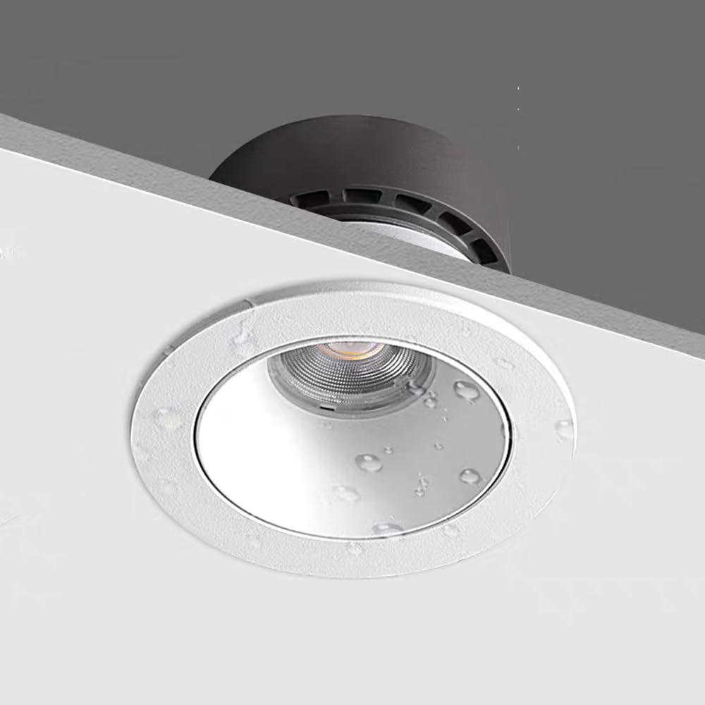 ITOSUI Waterproof Spotlight IP65 Waterproof Recessed Spot Lighting Bathroom Light, 3.35″ Flush Mount Spotlights Accent Lights for Toilet Kitchen Hallway Balcony Downlight