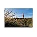 Produktbild Premium Textil-Leinwand 45 x 30 cm Quer-Format Elektrischer Leuchtturm von Borkum | Wandbild, HD-Bild auf Keilrahmen, Fertigbild auf hochwertigem Vlies, Leinwanddruck von Andrea Dreegmeyer