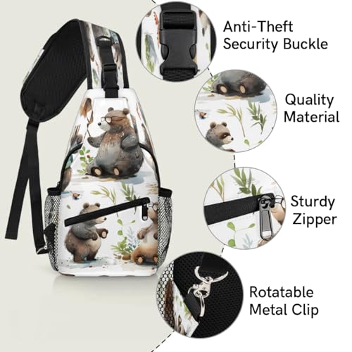 Bolso Sling Unisex para Mujeres y Hombres para Viaje y Senderismo miniatura 3