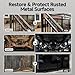 CARPOLY 2-in-1 Rust Converter, Rust Inhibitor Paint for Metal, Ultra Automotive Rust Reformer & Seal, Long-Lasting Rust Preventative Coating(35 Oz, Black)