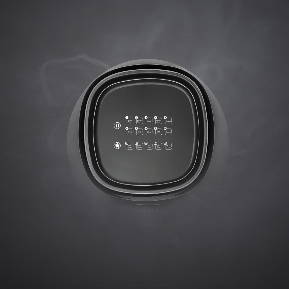 PRIXTON Cook Organics - Freidora sin Aceite de Aire Caliente/Air Fryer Capacidad 3,5 litros Pantalla LED Táctil Potencia 1300 W 10 Programas Predeterminados Tiempo y Temperatura Ajustables