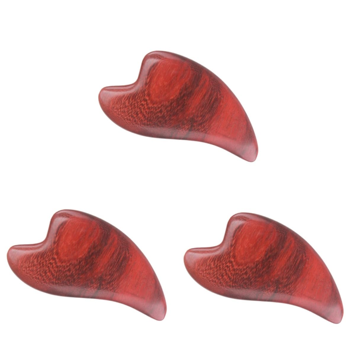 Healeved 3piezas Masajeador Facial De Madera Tabla De Scraping Natural Para Aliviar Tensiones De y Relajación Para Cara Cuello y